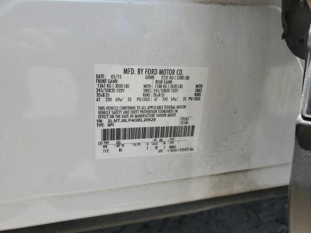 2LMTJ6LP4GBL20629 - 2016 LINCOLN MKX RESERVE WHITE photo 13