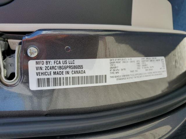 2C4RC1BG6PR586055 - 2023 CHRYSLER PACIFICA TOURING L Մոխրագույն լուսանկար 13