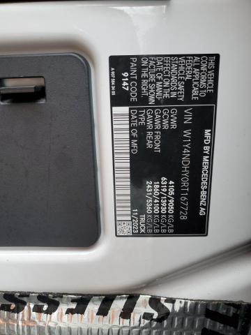 W1Y4NDHY0RT167728 - 2024 MERCEDES-BENZ SPRINTER 2500 WHITE photo 14