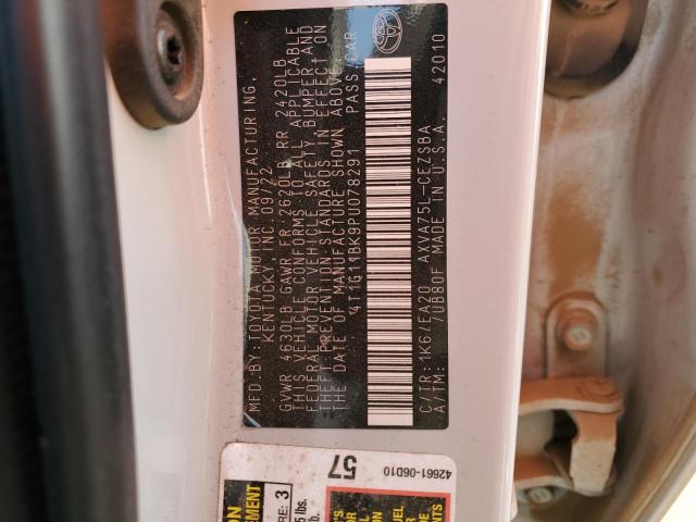 4T1G11BK9PU078291 - 2023 TOYOTA CAMRY SE NIGHT SHADE WHITE photo 12