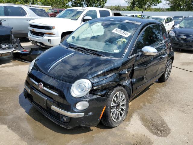 3C3CFFCR6DT713037 - 2013 FIAT 500 LOUNGE BLACK photo 1