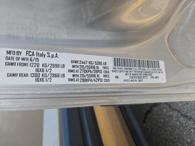 ZFBERFAT8F6A78772 - 2015 RAM PROMASTER 银色 照片 10