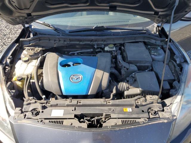 JM1BL1L88C1697889 - 2012 MAZDA 3 I GRAY photo 11