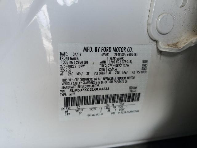 5LM5J7XC2LGL03233 - 2020 LINCOLN AVIATOR RESERVE Ağ foto 12