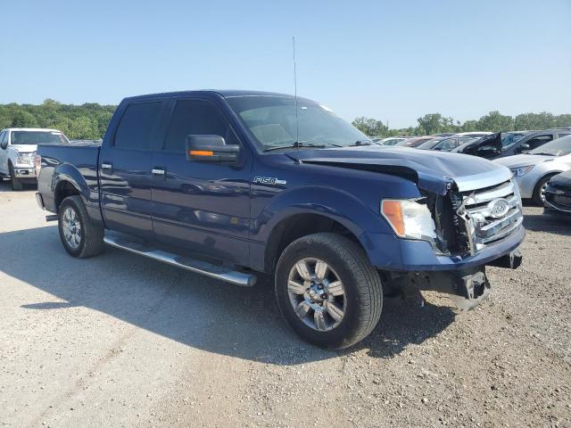 1FTRW12819FA62564 - 2009 FORD F150 SUPERCREW BLUE photo 4