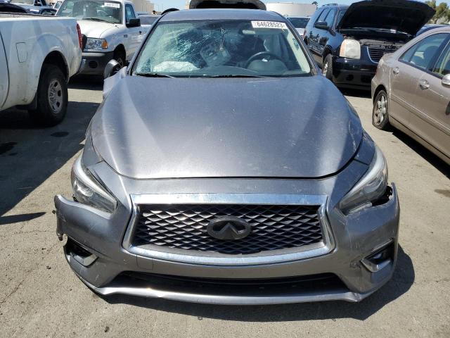 JN1EV7AP7JM365123 - 2018 INFINITI Q50 LUXE GRAY photo 5