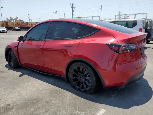 7SAYGDEE2NF368279 - 2022 TESLA MODEL Y RED photo 2