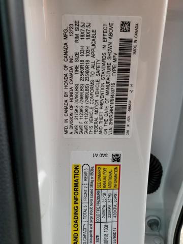 2HKRS4H71RH453716 - 2024 HONDA CR-V EXL WHITE photo 13