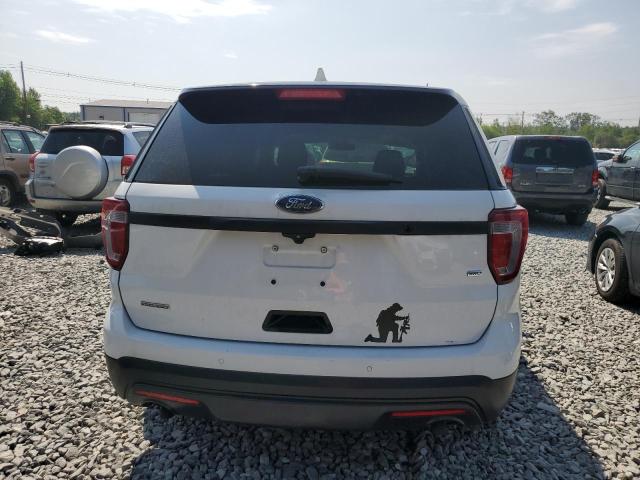 1FM5K8AR9HGA17552 - 2017 FORD EXPLORER POLICE INTERCEPTOR WHITE photo 6