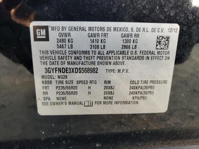 3GYFNDE3XDS568982 - 2013 CADILLAC SRX PERFORMANCE COLLECTION Қара фото 12