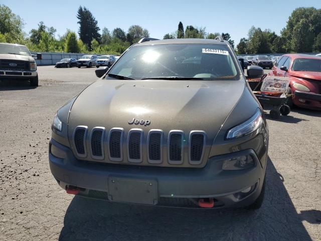 1C4PJMBS8FW513391 - 2015 JEEP CHEROKEE TRAILHAWK GREEN photo 5