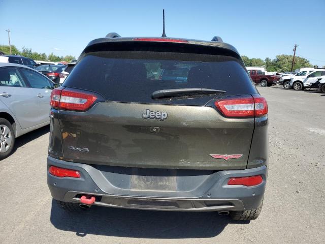 1C4PJMBS8FW513391 - 2015 JEEP CHEROKEE TRAILHAWK GREEN photo 6