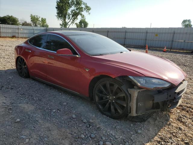5YJSA1DP2DFP08955 - 2013 TESLA MODEL S Qırmızı foto 4
