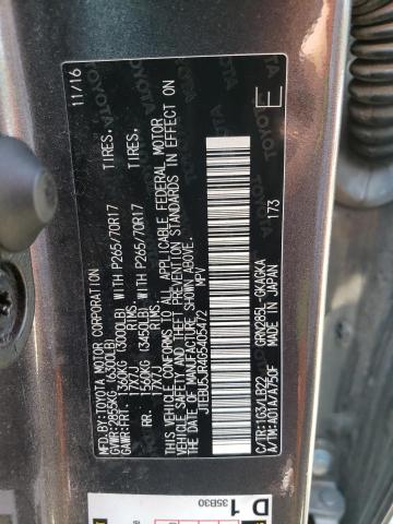 JTEBU5JR4G5405472 - 2016 TOYOTA 4RUNNER SR5/SR5 PREMIUM 灰色 照片 13