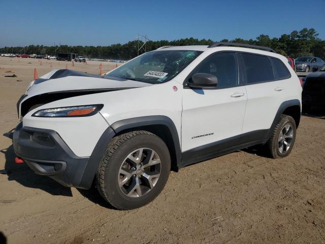 1C4PJMBS3FW740522 - 2015 JEEP CHEROKEE TRAILHAWK WHITE photo 1