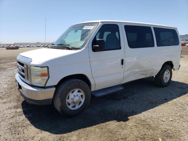 1FDNE31L98DB03287 - 2008 FORD ECONOLINE E350 SUPER DUTY WAGON WHITE photo 1