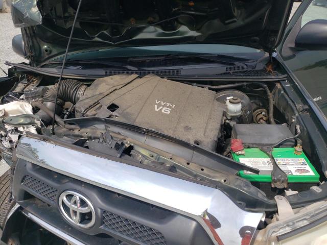 5TFJU4GN8CX016606 - 2012 TOYOTA TACOMA DOUBLE CAB PRERUNNER GREEN photo 11