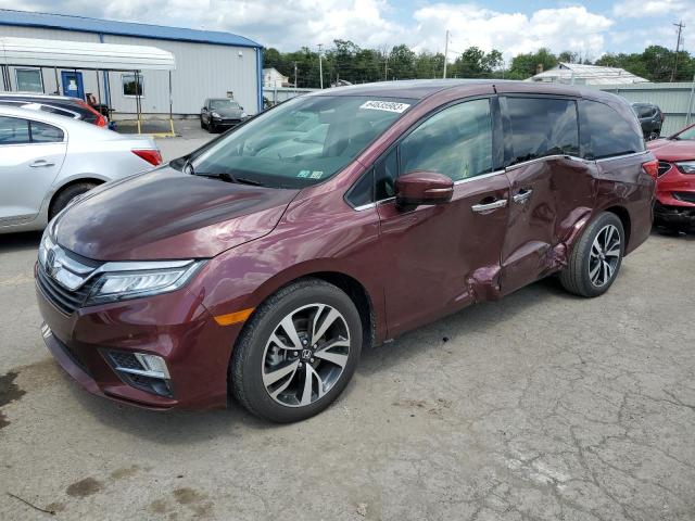 5FNRL6H93JB002249 - 2018 HONDA ODYSSEY ELITE MAROON photo 1