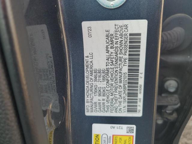 19XFL2H58PE021015 - 2023 HONDA CIVIC LX Boz foto 12