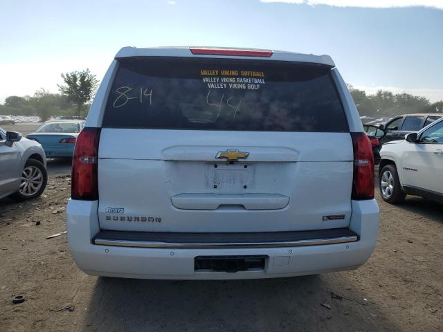 1GNSKJKC1HR131582 - 2017 CHEVROLET SUBURBAN K1500 PREMIER WHITE photo 6