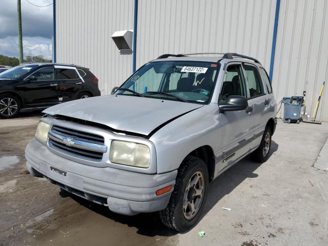 2CNBE13C616960157 - 2001 CHEVROLET TRACKER SILVER photo 2