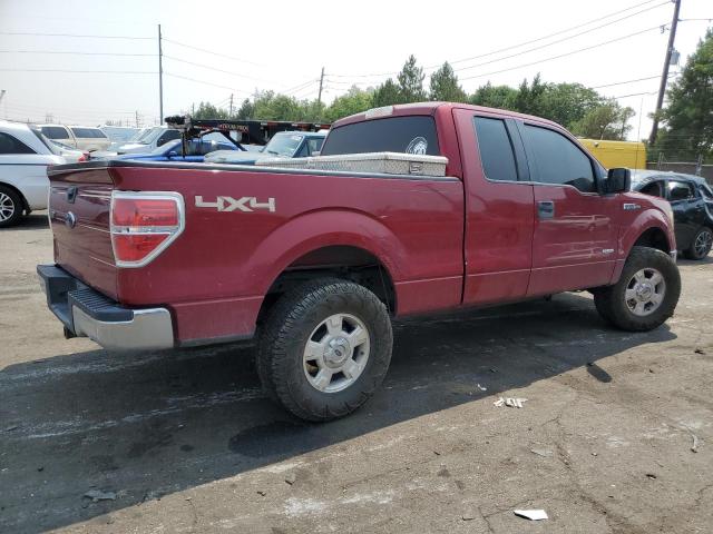 1FTFX1ET0DFD53422 - 2013 FORD F150 SUPER CAB MAROON photo 3