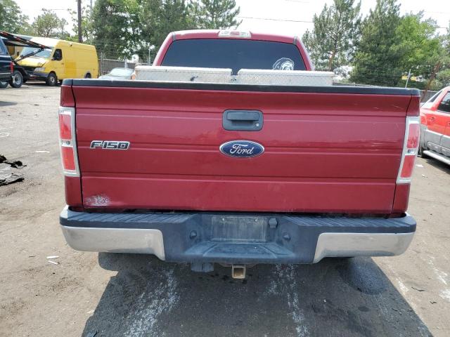 1FTFX1ET0DFD53422 - 2013 FORD F150 SUPER CAB MAROON photo 6