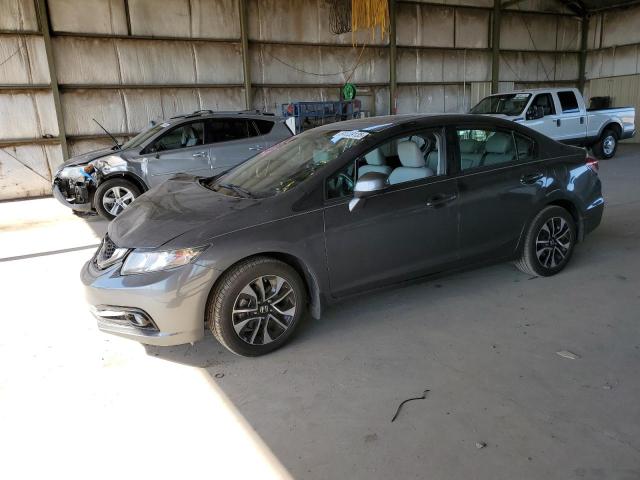 2HGFB2F91DH515582 - 2013 HONDA CIVIC EXL GRAY photo 1