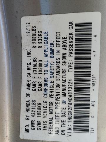 1HGCR2F84DA073224 - 2013 HONDA ACCORD EXL GOLD photo 12