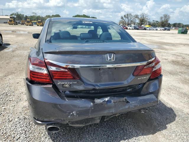 1HGCR2F53GA233569 - 2016 HONDA ACCORD SPORT GRAY photo 6