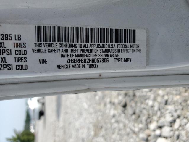 ZFBERFBB2H6D57806 - 2017 RAM PROMASTER SLT Blanc photo 13