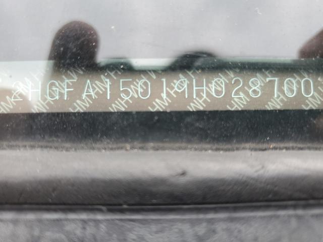 2HGFA15019H028700 - 2009 HONDA CIVIC EXL Ağ foto 12