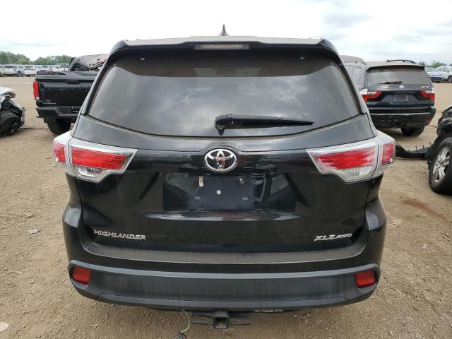 5TDJKRFH3FS074440 - 2015 TOYOTA HIGHLANDER XLE BLACK photo 6