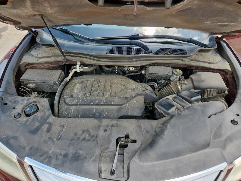 5FRYD3H45GB016527 - 2016 ACURA MDX TECHNOLOGY MAROON photo 12