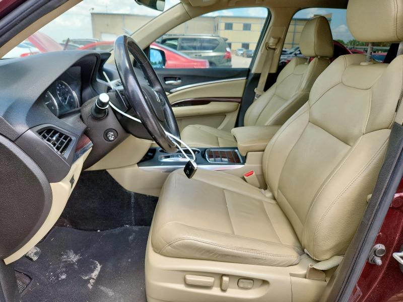 5FRYD3H45GB016527 - 2016 ACURA MDX TECHNOLOGY MAROON photo 7