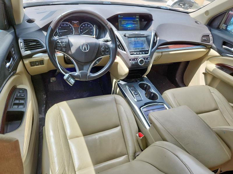 5FRYD3H45GB016527 - 2016 ACURA MDX TECHNOLOGY MAROON photo 8