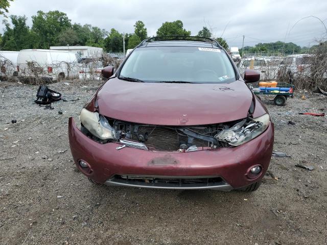 JN8AZ18W09W102776 - 2009 NISSAN MURANO S BURGUNDY photo 5