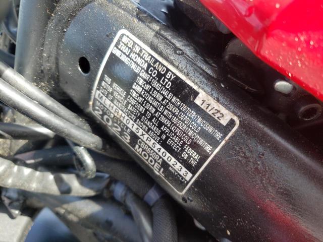 MLHRH015XP5400233 - 2023 HONDA CBR650 RA RED photo 8