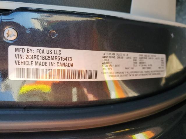 2C4RC1BG5MR515473 - 2021 CHRYSLER PACIFICA TOURING L BLACK photo 13