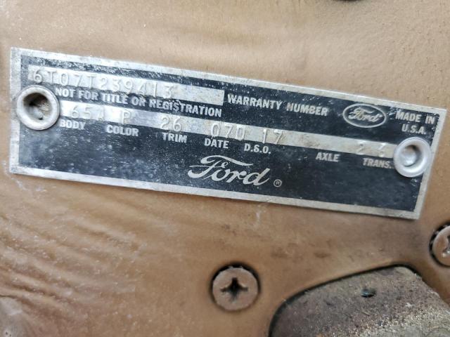 6T07T239413 - 1966 FORD MUSTANG TAN photo 12