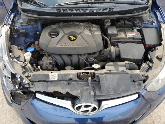 5NPDH4AE8FH569086 - 2015 HYUNDAI ELANTRA SE BLUE photo 11