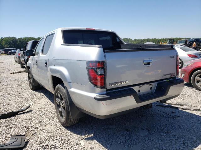 5FPYK1F72DB017405 - 2013 HONDA RIDGELINE SPORT SILVER photo 2