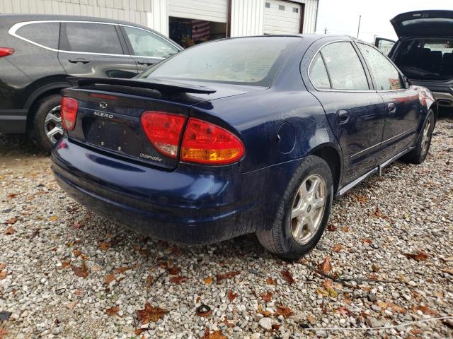 1G3NF52E11C263379 - 2001 OLDSMOBILE ALERO GLS BLUE photo 4