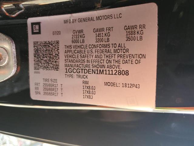 1GCGTDEN1M1112808 - 2021 CHEVROLET COLORADO Z71 BLACK photo 13