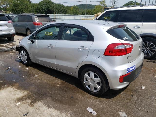 KNADM5A32G6658399 - 2016 KIA RIO LX SILVER photo 2