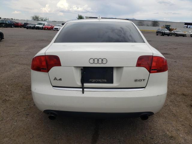 WAUAF78E16A209131 - 2006 AUDI A4 2 TURBO WHITE photo 6