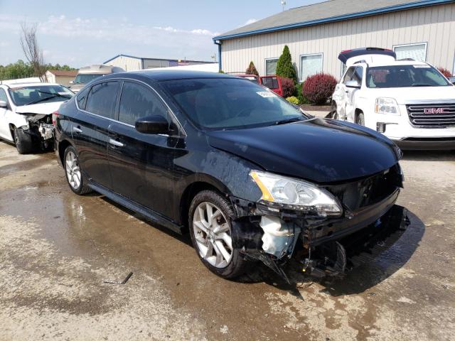 3N1AB7AP9EL636450 - 2014 NISSAN SENTRA S BLACK photo 4