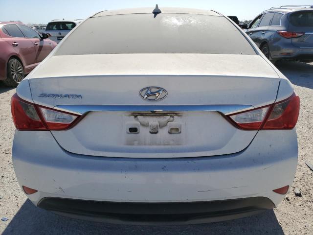 5NPEB4AC7EH896405 - 2014 HYUNDAI SONATA GLS WHITE photo 6