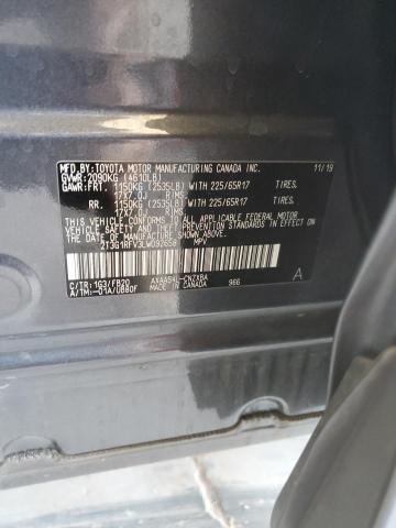 2T3G1RFV3LW092658 - 2020 TOYOTA RAV4 LE ნაცრისფერი ფოტო 14