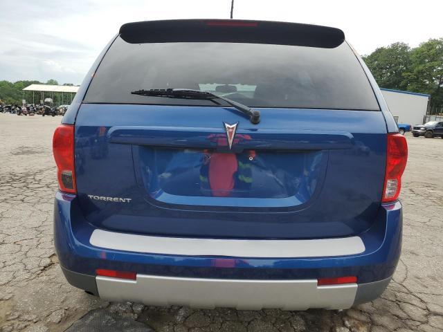 2CKDL33F586343389 - 2008 PONTIAC TORRENT BLUE photo 6